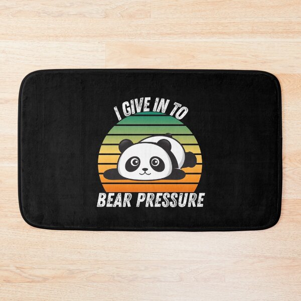 Item preview, Vintage Sunset I give in to Bear Pressure Panda Pun- Cute Animal Friendly Panda - Gift for Panda Lovers designed and sold by CaitU.