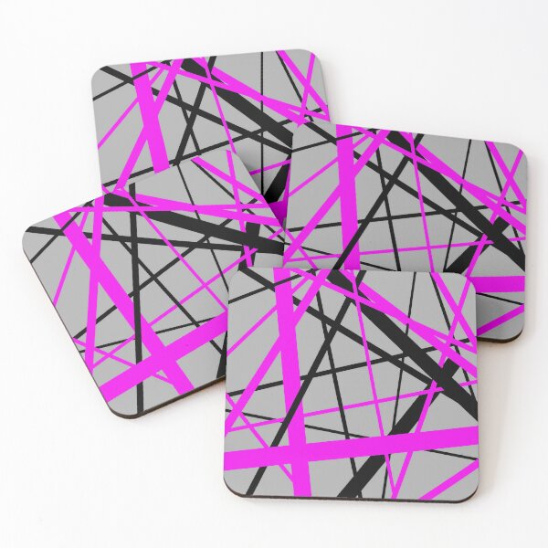 Item preview, Diagonal Dynamics Pink and Black (On Grey) designed and sold by taiche.