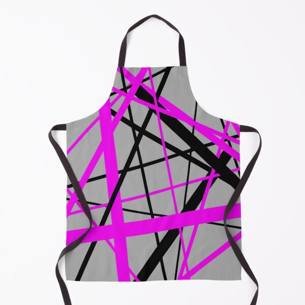 Item preview, Lines Of Pink and Black Geometric Pattern (On Grey) designed and sold by taiche.