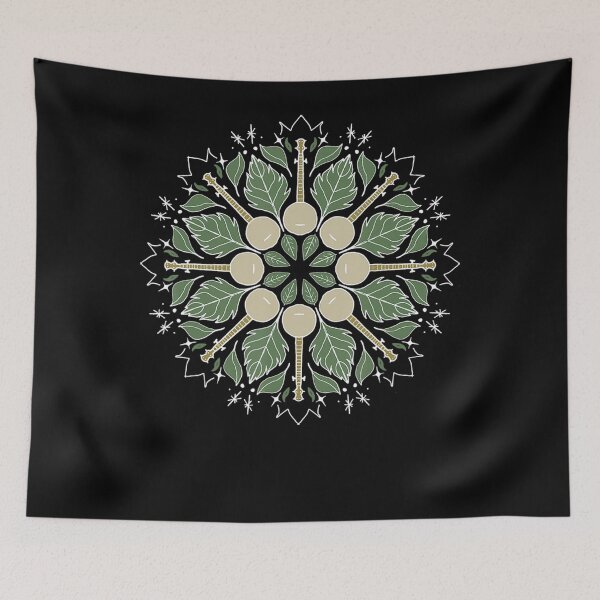 Item preview, Banjo Mandala Bluegrass Mindfulness Nature designed and sold by HansWerne.
