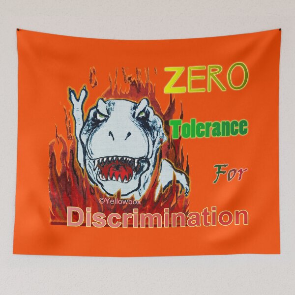 Item preview, Zero Tolerance for Discrimination - Yellowbox ink painting designed and sold by twyellowbox.