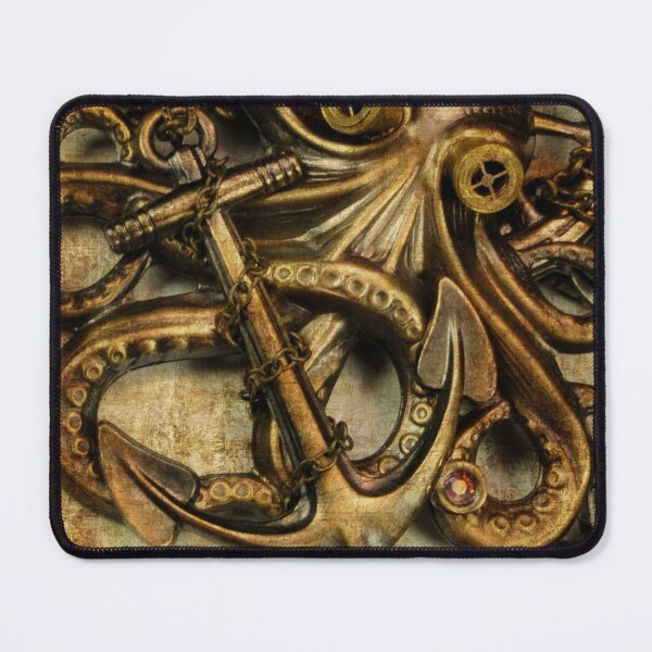 Item preview, Vintage anchor and octopus steampunk designed and sold by CatCoconut-Art.