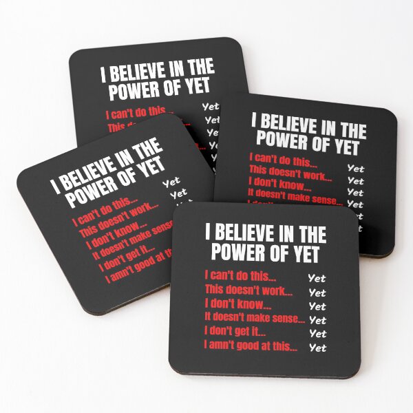 Item preview, I Believe In The Power Of Yet Teacher Growth Mindset Design designed and sold by Fatimah Saeed.