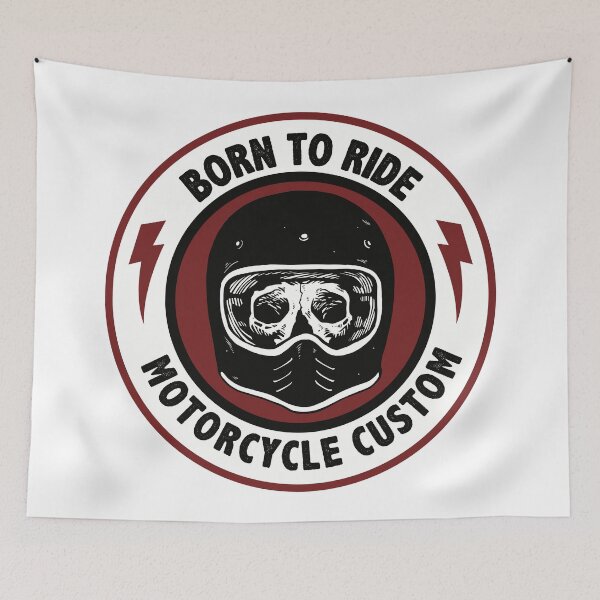 Item preview, Custom Born To Ride Motorcycle designed and sold by Vector Scout Lab.