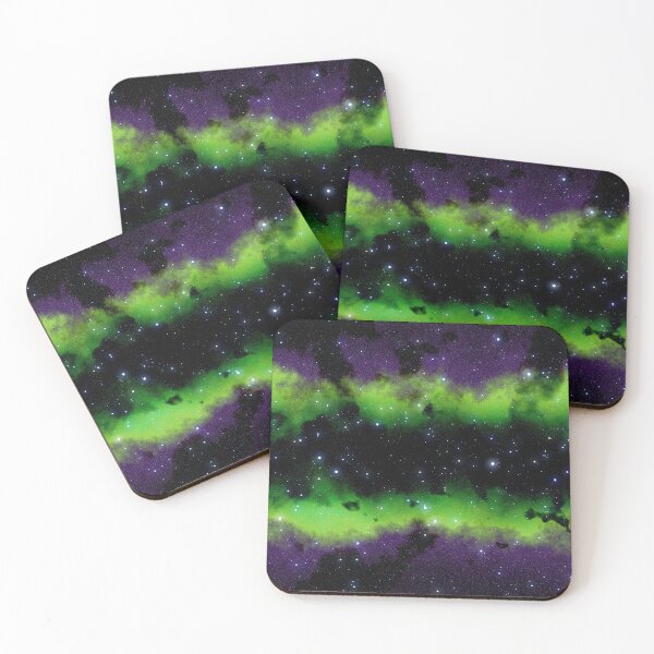 Item preview, Lime Green and Purple Dark Matter Galaxy Nebula Gas Cloud Art designed and sold by Tiffany Munro.
