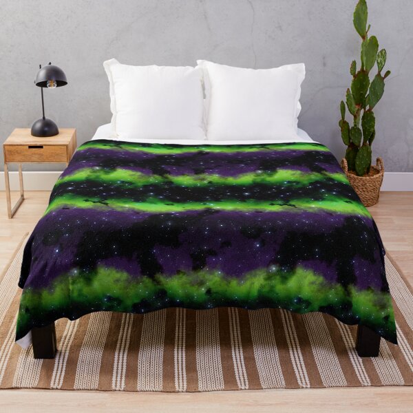 Item preview, Lime Green and Purple Dark Matter Galaxy Nebula Gas Cloud Art designed and sold by Tiffany Munro.