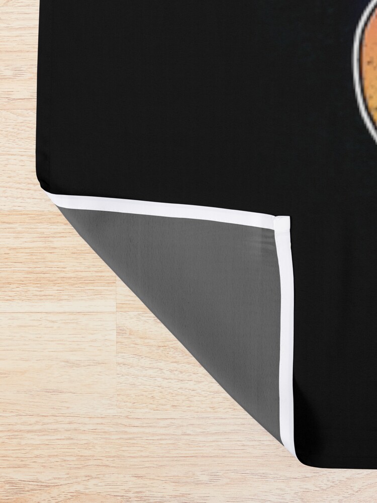 Alternate view of Stone Golden God Shower Curtain