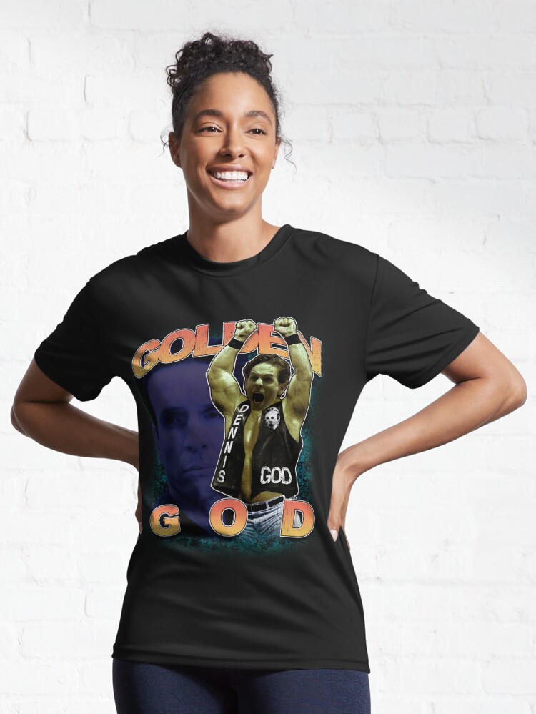 Alternate view of Stone Golden God Active T-Shirt