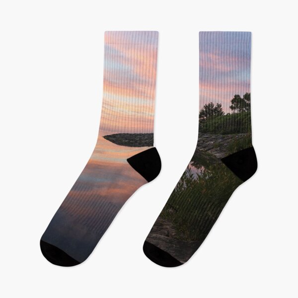 Item preview, Colorful Cove - Still and Soft Dawn on Lake Ontario designed and sold by Georgia Mizuleva.
