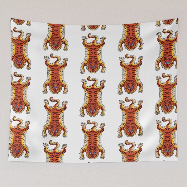 Item preview, tiger rug designed and sold by NevermindOnArt.