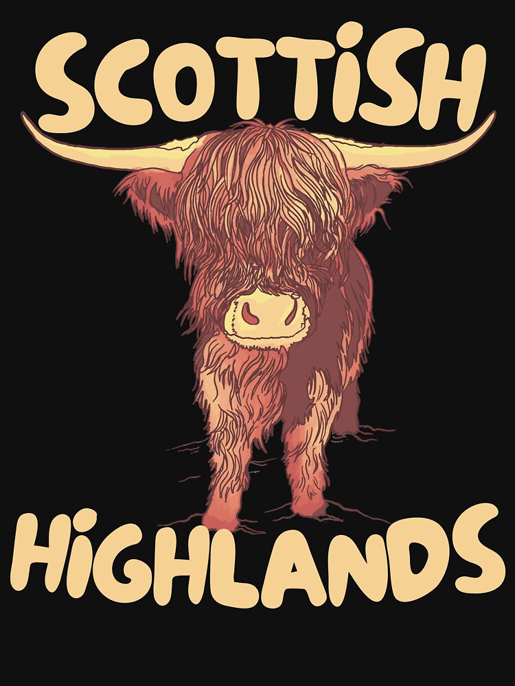 Thumbnail 7 of 7, Essential T-Shirt, Scottish Highlands Scotland Highland Cow designed and sold by luisgmilioni.
