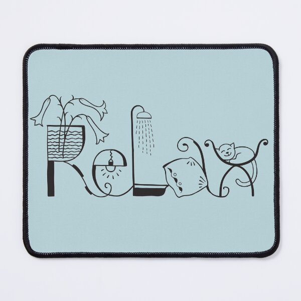 Item preview, Relax. .Hand drawn lettering designed and sold by fairytaleprints.