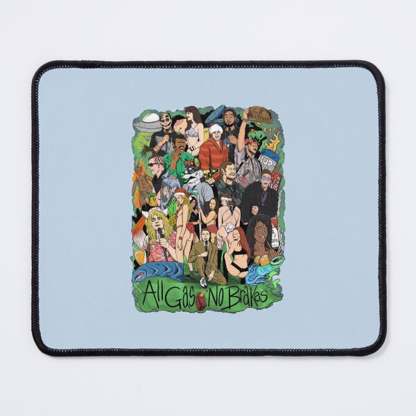 Item preview, All Gas No Brakes illustration designed and sold by ClotheDesigng.