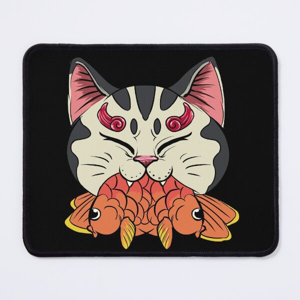 Item preview, Japan style cat wave designed and sold by NevermindOnArt.