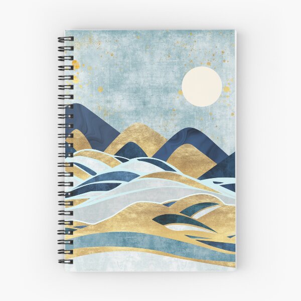 Item preview, Abstract landscape with Japanese wave. art background with Texture gold, marble mountains designed and sold by darkmoonlight-.