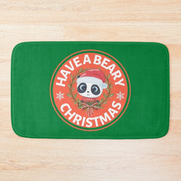 Item preview, Have a Beary Christmas- Cute Animal Friendly Panda - Christmas Panda Bear Gift designed and sold by CaitU.