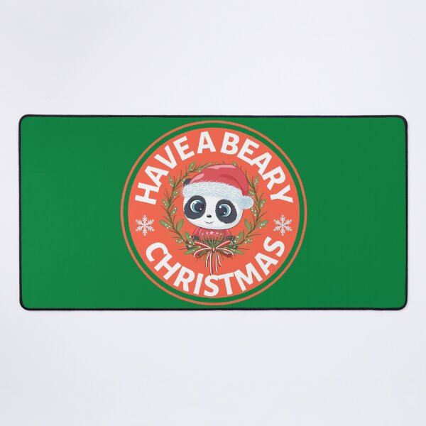 Item preview, Have a Beary Christmas- Cute Animal Friendly Panda - Christmas Panda Bear Gift designed and sold by CaitU.