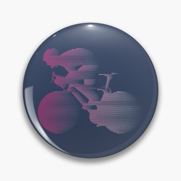Item preview, Road Cyclist Sprinting Pink Line Art designed and sold by RabeDesigns.