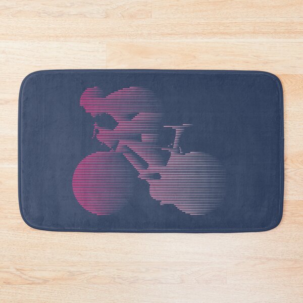 Item preview, Road Cyclist Sprinting Pink Line Art designed and sold by RabeDesigns.