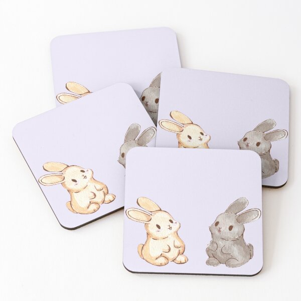 Item preview, Watercolor bunnies designed and sold by BunSmiles.