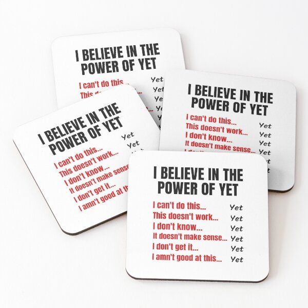 Item preview, I Believe In The Power Of Yet Teacher Growth Mindset Design designed and sold by Fatimah Saeed.