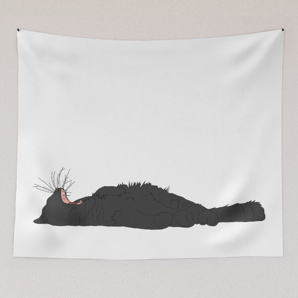 Item preview, Yawning Cat (Black) designed and sold by nklange240.