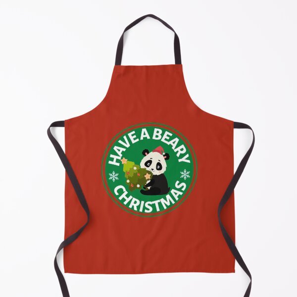 Item preview, Have a Beary Christmas (green)- Cute Animal Friendly Panda - Christmas Panda Bear Gift designed and sold by CaitU.