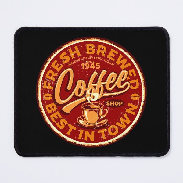 Item preview, Retro Fresh Brewed Coffee Sign designed and sold by Vector Scout Lab.