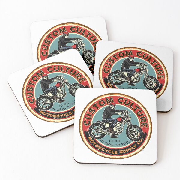 Item preview, Retro Custom Culture Motorcycle designed and sold by Vector Scout Lab.