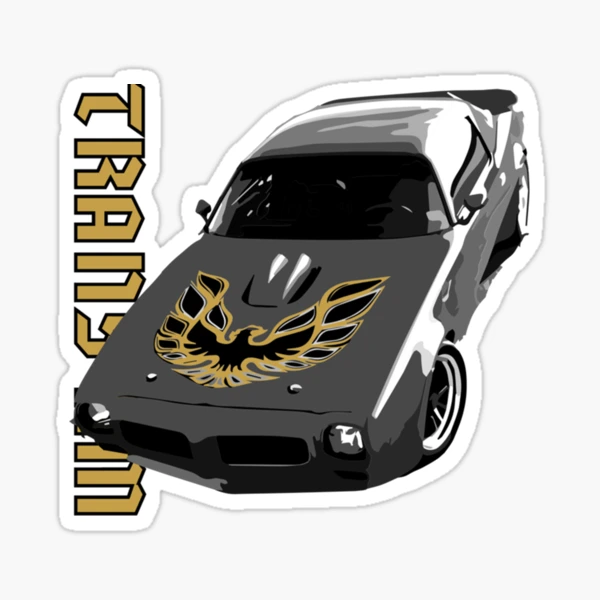 1976 Firebird Trans Am Wall Decal: Officially Licensed Car Graphic