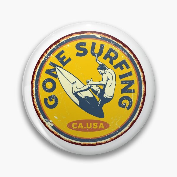 Item preview, Retro Gone Surfing Tag designed and sold by Vector Scout Lab.