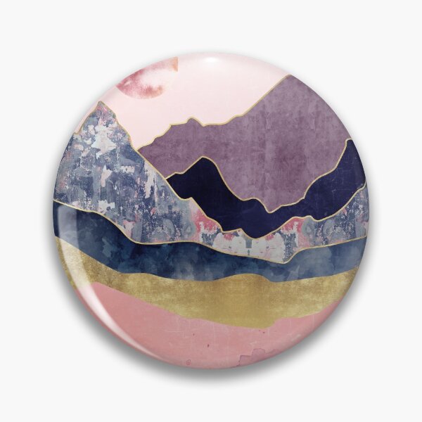 Item preview, Abstract landscape with Japanese wave. art background with Texture gold, marble mountains designed and sold by darkmoonlight-.