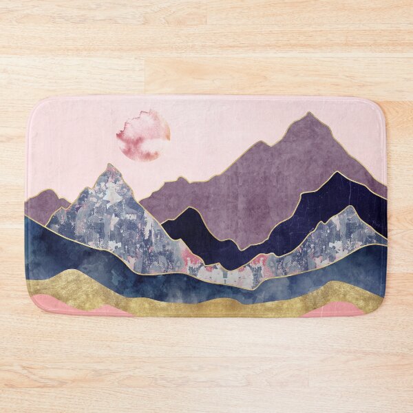Item preview, Abstract landscape with Japanese wave. art background with Texture gold, marble mountains designed and sold by darkmoonlight-.