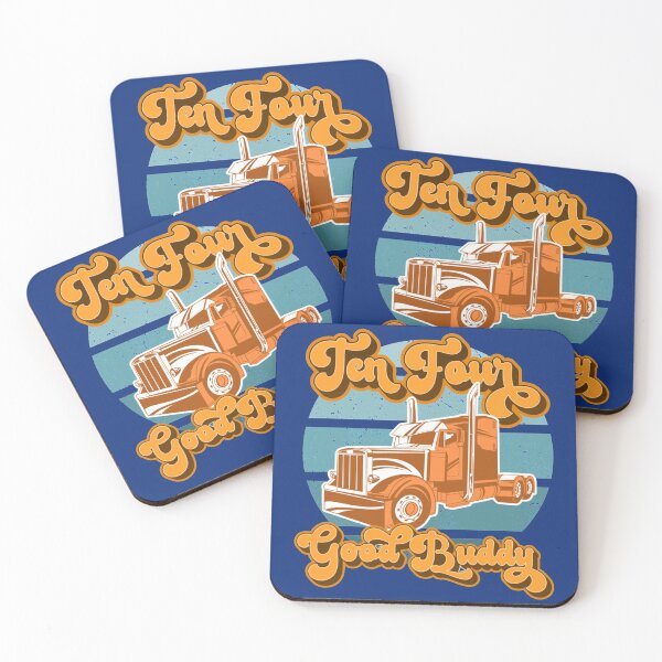 Artikelvorschau, Retro 1970er Jahre Ten Four Good Buddy Vintage Trucker entworfen und verkauft von LAYA-giftshop.