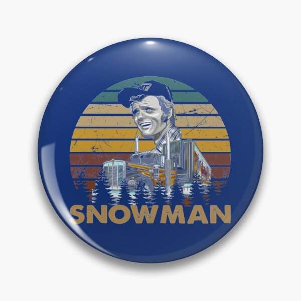 Item preview, retro vintage snowman Smokey the bandit smile face art   designed and sold by LAYA-giftshop.