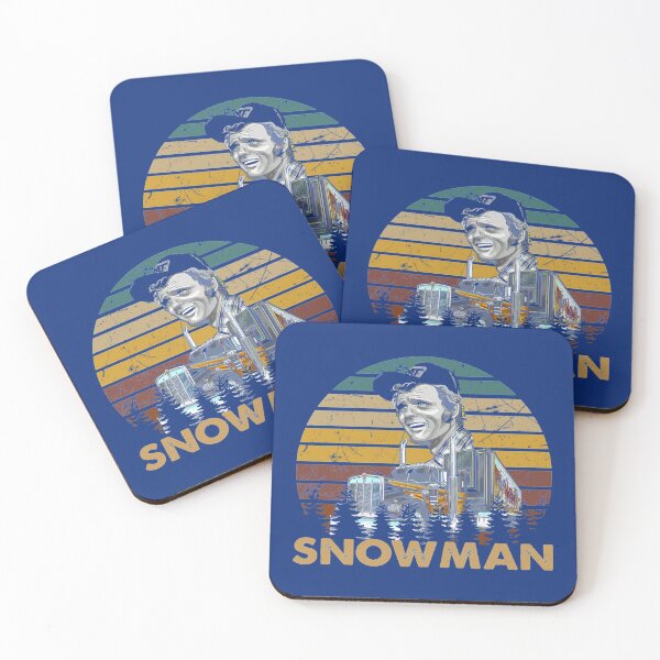 Item preview, retro vintage snowman Smokey the bandit smile face art   designed and sold by LAYA-giftshop.