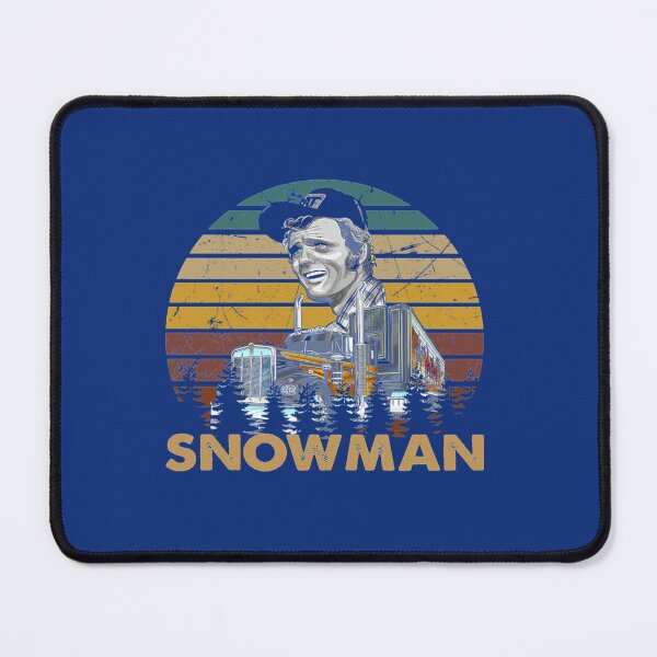 Item preview, retro vintage snowman Smokey the bandit smile face art designed and sold by LAYA-giftshop.