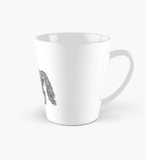 Tschüss Lil Sebastian Calligram // Parks & Erholung Tasse (konisch)