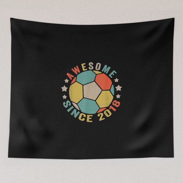 Item preview, 3 Years Old Gifts Awesome Since 2018 3rd Birthday Soccer designed and sold by TammyFlanery.