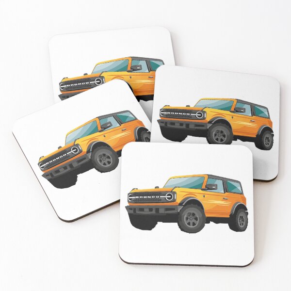 Item preview, 2021 Ford Bronco Yellow - Cyber Orange Metallic designed and sold by Woreth.