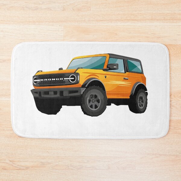 Item preview, 2021 Ford Bronco Yellow - Cyber Orange Metallic designed and sold by Woreth.