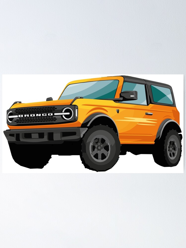 2021 Ford Bronco Yellow Cyber Orange Metallic