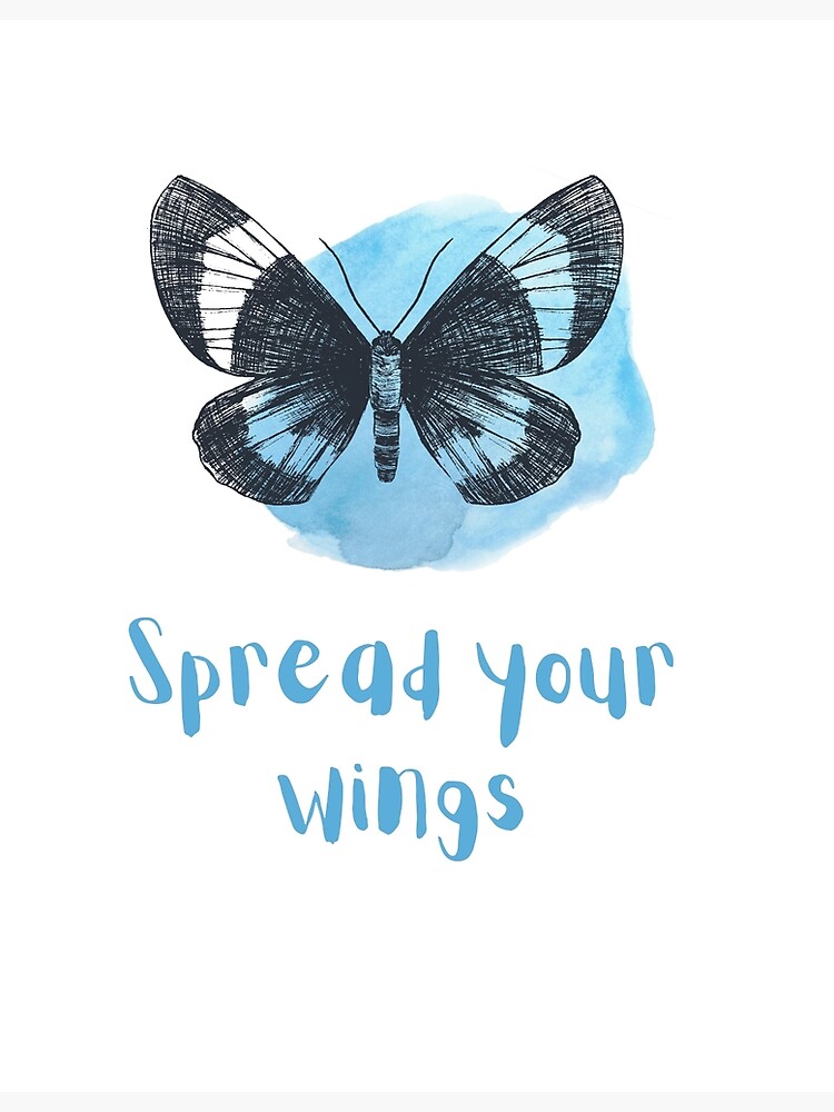 "Spread your wings butterfly" Poster for Sale by GrumpyKitties Redbubble