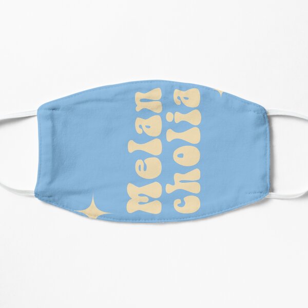 melancholia card Flat Mask