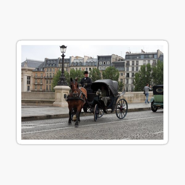 Paris in retro style Sticker