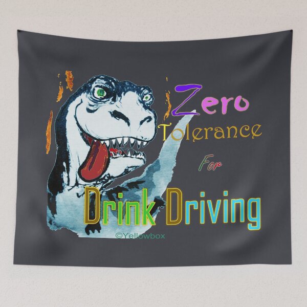 Item preview, Zero Tolerance for Drink Driving - Yellowbox ink painting designed and sold by twyellowbox.