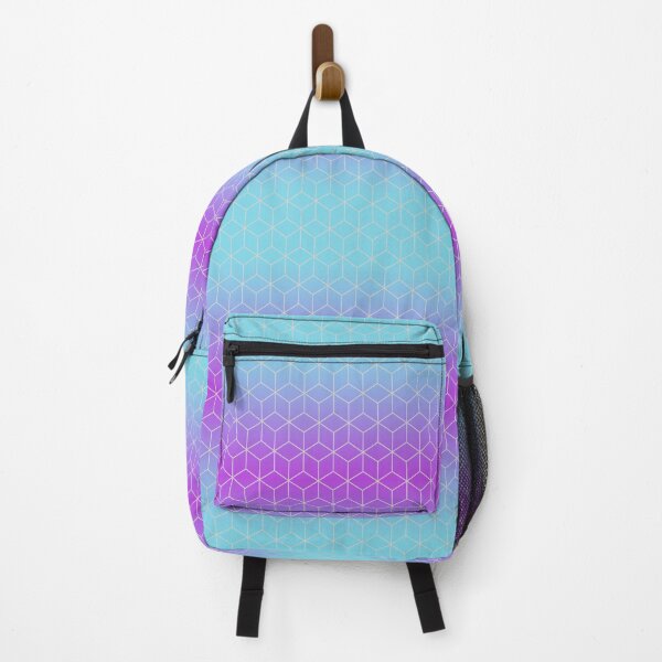 Item preview, Gradient Turquoise and Purple Tech Pattern designed and sold by SoccaTamam.