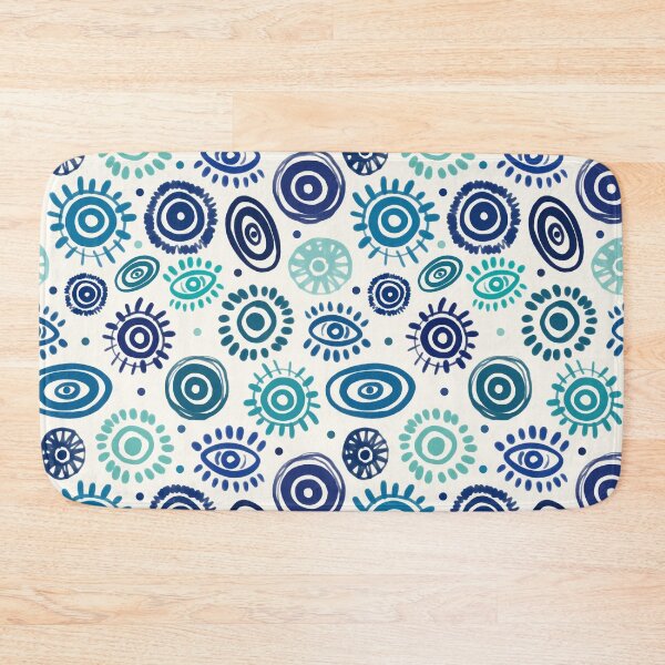 Item preview, Evil Eye Boho Blue Pattern designed and sold by trajeado14.