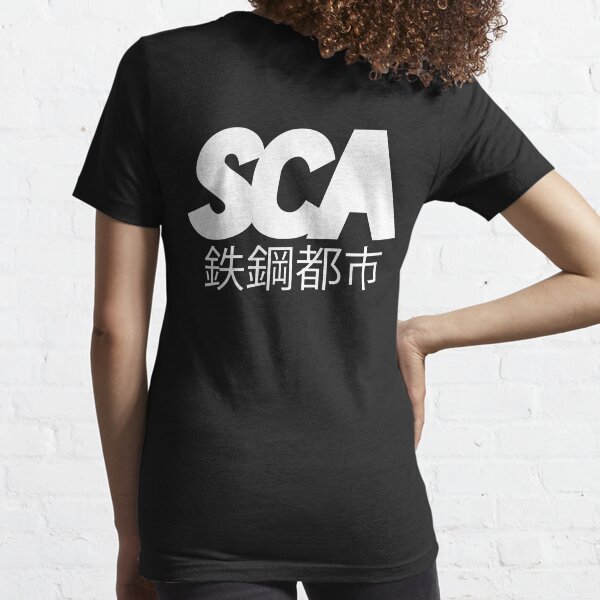 OFFICIAL SCA - ALL WHITE W/JAPANESE TYPE DESIGN Essential T-Shirt