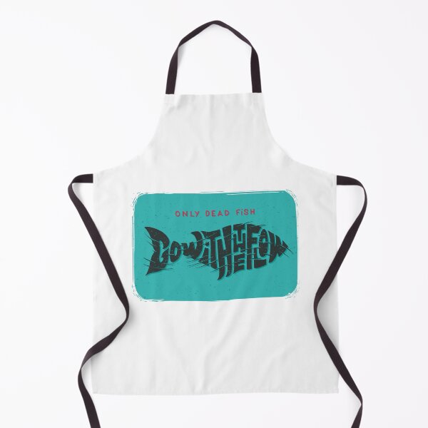 Item preview, Only Dead Fish Go With The Flow designed and sold by Vector Scout Lab.